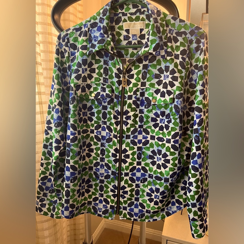Michael by Michael Kors Shirt with zipper closure size L